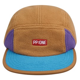 Croogo Fleece 5-Panel Hat Winter Camp Cap Flat Bill Snapback Hat Unstructured Trucker Hats Soft Dad Hat,Camel-D5PH09