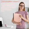 SKLENICE PU Leather Discbound Notebook 8.5" x 11" Disc Bound