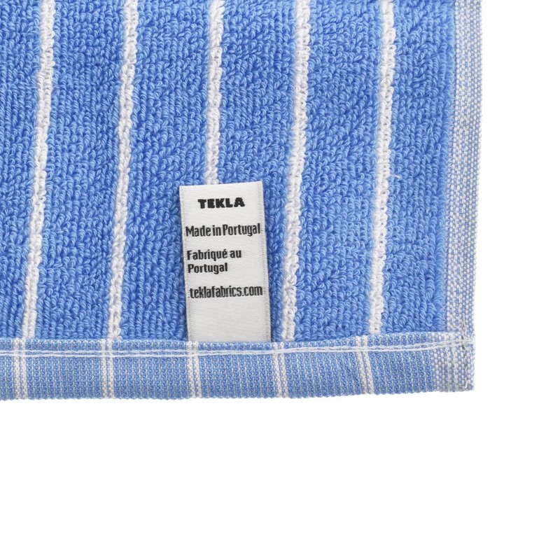 TECLA TERRY TOWELS SRIPED Face Towel, Blue, Clear Blue Stripes