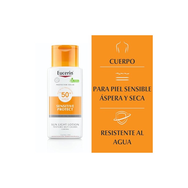 Eucerin Protector Solar Fps 50+, Sensitive Protect, 150 Ml