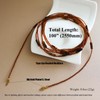 Monsefi Tiger Eye Long Beaded Necklace, 100" Multi Layered for
