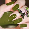 COSMOO Olive Green Nail Polish, 12ml Olive Quick Dry Nail