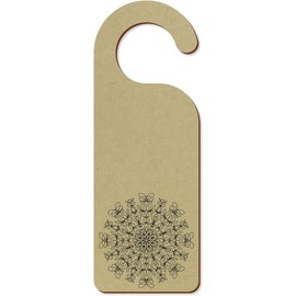 'Lineart Mandala' 200mm x 72mm Door Hanger/Sign (DH00041393)