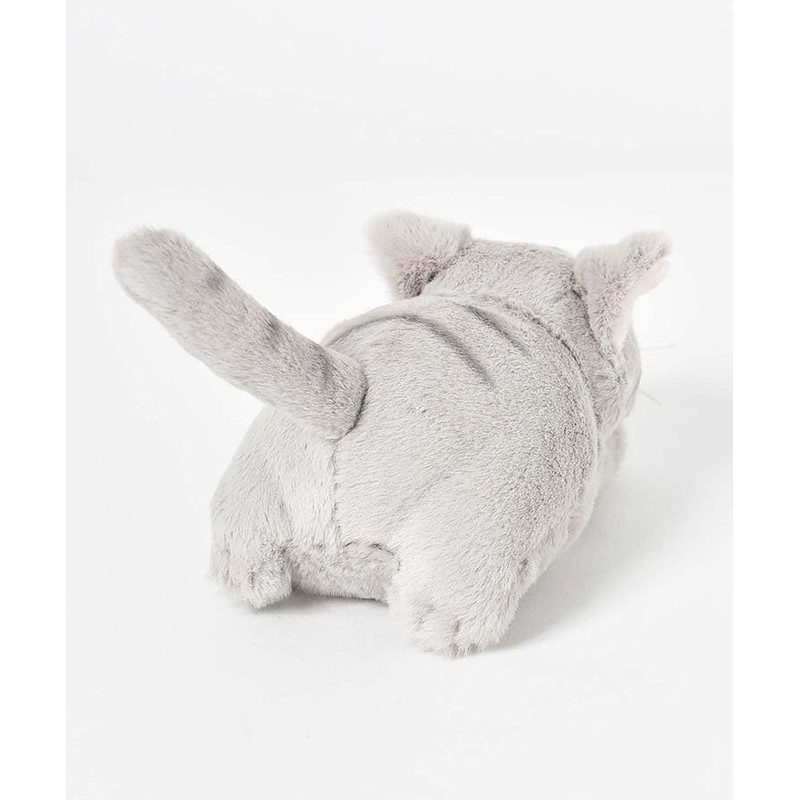 Bleu Bleuet Lying Down Cat Plush Toy (Black)