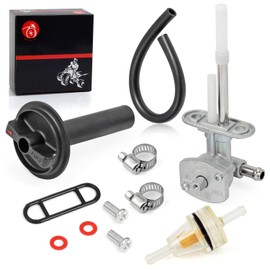 5KM-24500-10-00 1NS-F4524-00-00 Fuel Valve Petcock & Lever For YAMAHA ATV Grizzly 350 660 YFM350 YFM660 2002-2014 Bruin 350 2004-2006
