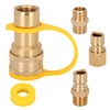 1/2 inch Natural Gas Quick Connect Fittings Kit with Male