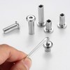 100 Pcs M6 Nuts, Hex Socket Screw Rivet Insert Nuts,