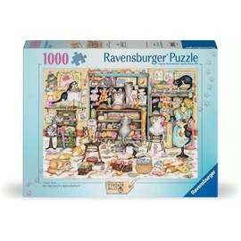 Ravensburger Crazy Cats Mrs Hardwick's Haberdashery 1000 Piece Jigsaw Puzzles for Adults and Kids Age 12 Years Up - Animals