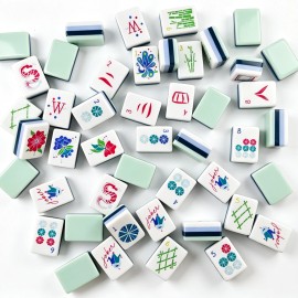,American Mahjong Set with 160 Tiles, Custom 4-Layer American Mahjong Tiles,ohmy Mahjong Tiles,Acrylic Luxury MahjongColor: Pink Paris