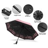 Sakura Umbrella-Windproof Anti Rain/Sun,Cherry Blossom Folding Umbrella (Pink)