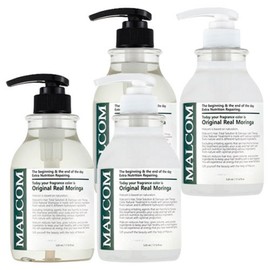 Malcolm Original Real Moringa Shampoo 520ml + Treatment 520ml Set, 2 Sets / 말콤 오리지널 리얼 모링가 샴푸 520ml + 트리트먼트 520ml 세트, 2세트