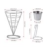 CNQLIS 2Pcs French Fry Holder French Cone French Fries Basket