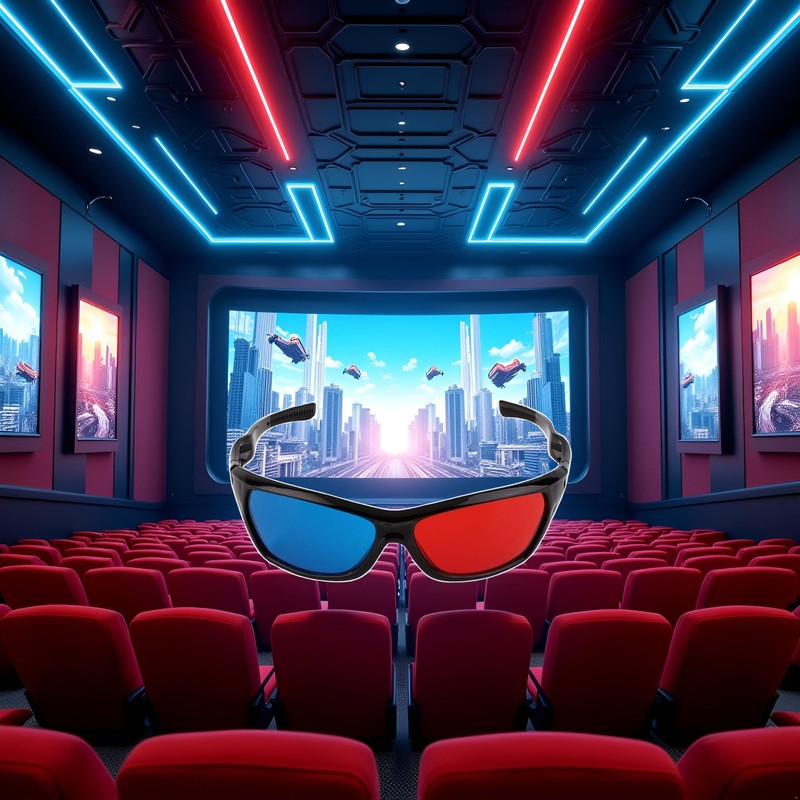 SquarezhenBo 1Pc Anaglyph Red Blue 3D Glasses for 3D Movie