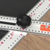 Woodworking Ruler Scribing Tool 2 In 1 Multifunctional Aluminum Alloy