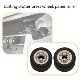 Be In Your Mind Pack of 4 Pressure Roller Wheel Bearings Brass Paper Pressing Wheel for Cutting Machine Compatible with Roland Compatible with GCC 4 x 11 x 16 mm