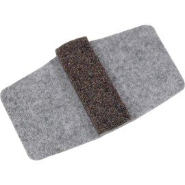 Lorell LLR49319 Wrap Around Floor Savers, Gray (Pack of 16)