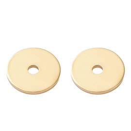 BENECREAT 500 Pieces 18 Carat Gold-Plated Brass Spacer Beads Disc Metal Spacer Beads for Jewellery Making Findings and Crafts 6 x 0.5 mm (Hole: 1 mm)