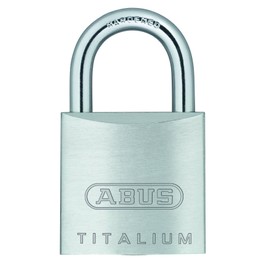 ABUS 64TI/25 Titalium™ Aluminum Alloy Padlock Keyed Different - Nano Protect Steel Shackle