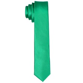 DonDon men's slim tie, 5 cm, plain, matt, shiny and striped. -