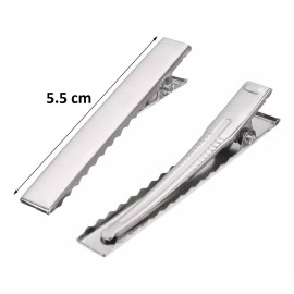 Selanusa Pinza Broche Pico De Garza Plano Para Cabello 5.5 Cm 100 Pz