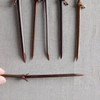 (10x10) Bamboo Pick 20p Dasik Holder Branch Tea Fork Dessert
