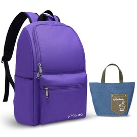 OMOUBOI Casual Daypacks Superbreak Backpack 14 inch Laptop Backpack for Women & Men Fits Tourism Business (Purple)