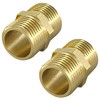 2 PCS 1/2" Male BSP Thread Brass Pipe Connector