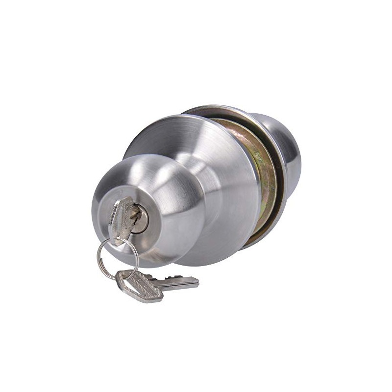 Lock Prolok 21POP Pomo cilíndrico bola función entrada, acero inoxidable,