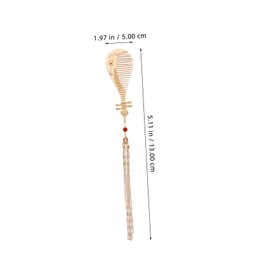 IWOWHERO Sturdy Material Side Hair Comb for Women Ethnic Decorative Hair Comb and Portable Hair Styling Tool