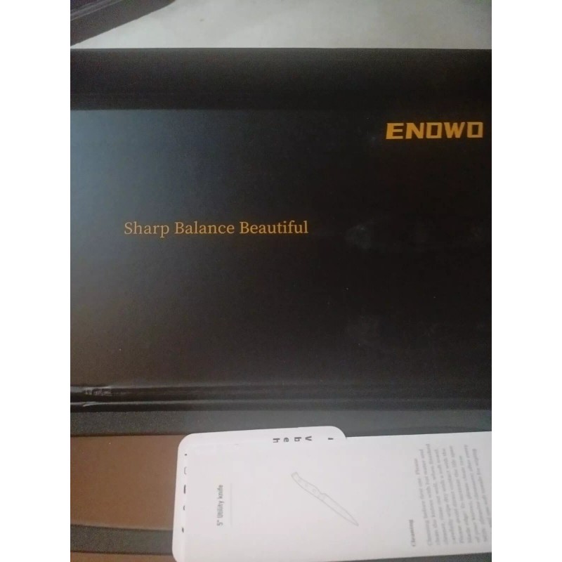 Enowa Enowo 3 Piece Knife Set, CKS-H031-B New Sealed 8"