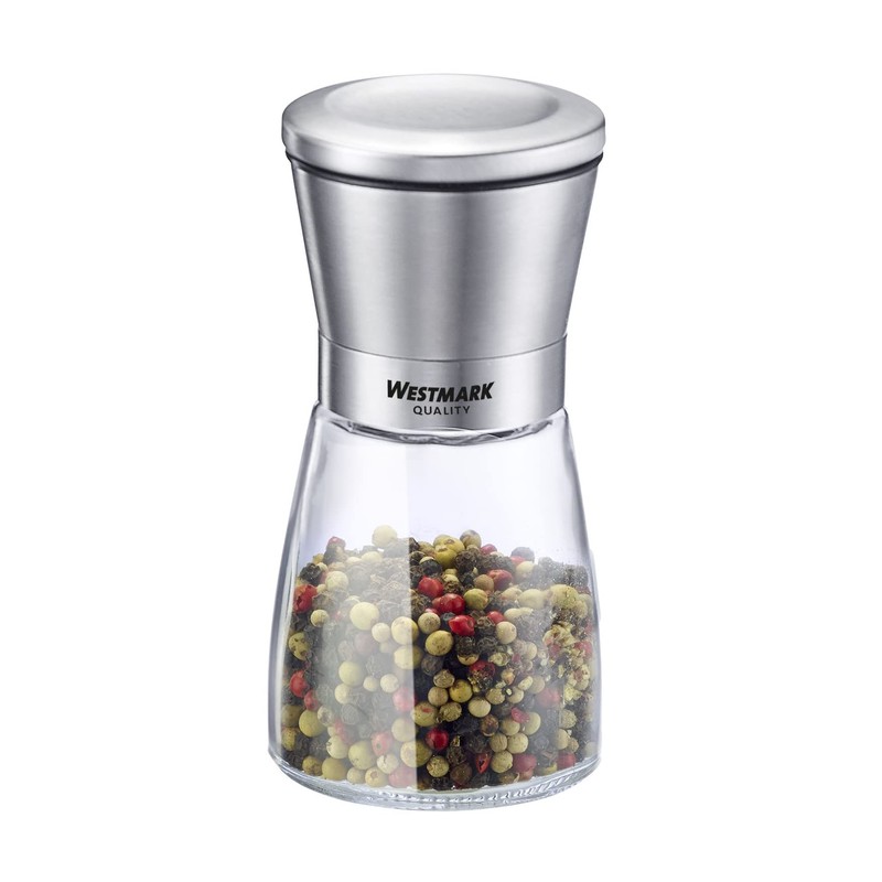 Westmark Spice Mill with Ceramic Grinder, Glass/Ceramic/Stainless Steel, Stainless Steel,
