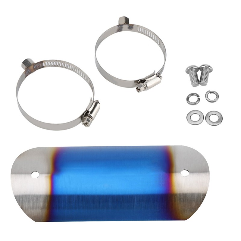 Motorcycle Exhaust Middle Pipe Heat Shield Link Tube Protector Cover