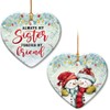 Sisters Christmas Ornament, Sister 2025 - Always My Sister Forever