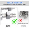 TERF® 4 Pcs Wire Rope Cable Clip Clamps M12 for
