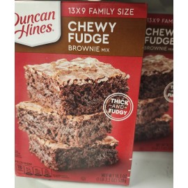 Duncan Hines Brownie Mix, Fudge, 18.3 oz (Pack of 2)