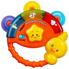 VTech Baby Musikspaß Tamburin – Elektronisches Spielzeug mit Musik und Geräuscheffekten – Für Kinder von 9-36 Monaten