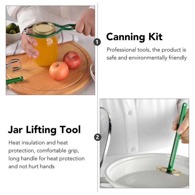 6 Pcs Canning Kit Canning Funnel Tong Bubble Popper Jar