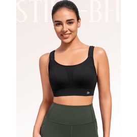 Yvette Nursing Bra Women's Adjustable Without Underwire Pregnancy Bra Padded, black, M