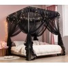 Mengersi Canopy Bed Curtains Bed Canopy Royal Luxurious Cozy Drapes