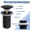 Sink Waste with Overflow Pop Up Valve Washbasin Drain Valve