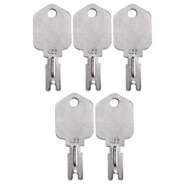 5 Pack Forklift and Heavy Equipment Keys for Clark Yale Caterpillar Hyster Komatsu Gradall Gehl Crown Hyster Daewoo New Holland 6T-2663, KM31166P, 1430, 166 (5)