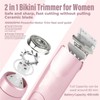 Electric Hair Trimmer for Women, 1 Box Rechargeable 2 in