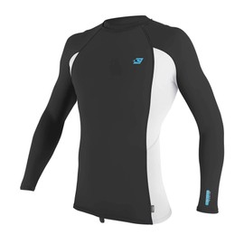 O'Neill Rash Guard Men's Premium Skins L/S Raven/White/Raven XL, Raven White Raven