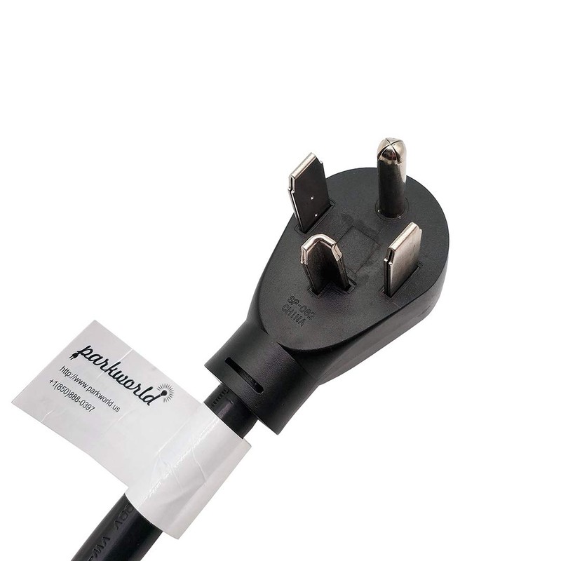Parkworld 60486 AC Adapter Cord NEMA Dryer 14-30P to TT-30R