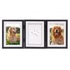 EXYGLO Pet Pawprint with Clay Imprint Kit, 4x6 Picture Frame