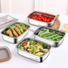 Stainless Steel Containers with Lids | Lunch Box Containers,3X Stackable