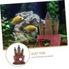 iplusmile 2pcs Castle Fish Tank Resin Decoration Aquarium Landscape Ornament