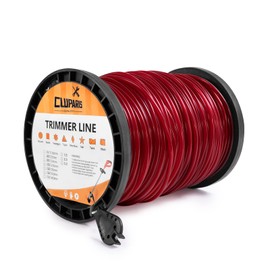 Cluparis .155-Inch 5-Lb Heavy Duty Trimmer Line, Commercial Round Weed Eater String with Cutter, 515-Ft, Red