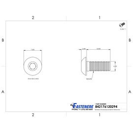 M4-0.70 x 10MM Button Head Socket Cap Screws ISO 7380 Stainless Steel Qty 100 D&J
