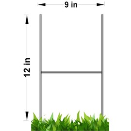 Yard Signs 30 Stake 15 inches Tall 10 Inches Wide,Metal Stake 15 inch use with 4mm or 5mm Signs Board,Pack of 30 Pieces Stake 15 inch(Pkg30Stake15 inch)